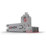 Lindy 40450 bloqueur de port bloqueur de port + cl usb type - a rose acrylonitrile - butadine - styrne ...