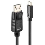 Lindy 43305 c�ble vid�o et adaptateur 5 m usb type - c displayport noir - neuf