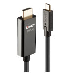 Lindy 43317 c�ble vid�o et adaptateur 10 m usb type - c hdmi type a (standard) noir - neuf