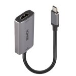 Lindy 43327 c�ble vid�o et adaptateur 0, 11 m usb type - c hdmi noir, gris - neuf