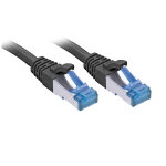 Lindy 47418 c�ble de r�seau noir 10 m cat6a s / ftp (s - stp) - neuf