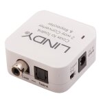 Lindy 70411 changeur de genre de c�ble toslink rca blanc - neuf