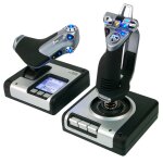 Logitech g flight control system noir, argent usb 2. 0 simulation de vol analogique / numrique pc - ...