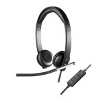 Logitech h650e casque avec fil arceau bureau / centre d'appels usb type - a noir, argent - neuf