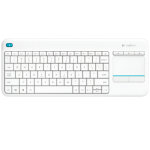 Logitech k400 plus tv clavier universel rf sans fil qwerty espagnole blanc - neuf Logitech k400 plus tv clavier universel rf sans fil qwerty espagnole blanc - neuf