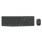 Logitech mk235 wireless keyboard and mouse combo pleine taille. rsistant. simple. - neuf