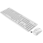 Logitech mk295 silent wireless combo clavier souris incluse rf sans fil azerty franais blanc - neuf
