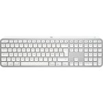 Logitech mx keys s for mac clavier bureau rf sans fil + bluetooth azerty franais aluminium, blanc - ...