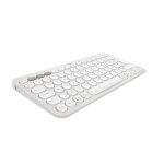 Logitech pebble keys 2 k380s clavier rf sans fil + bluetooth azerty fran�ais blanc - neuf