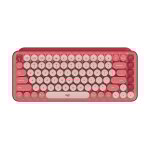 Logitech pop keys wireless mechanical keyboard with emoji keys clavier bluetooth azerty fran�ais rose ...