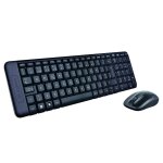 Logitech wireless combo mk220 clavier souris incluse bureau usb espagnole noir - neuf