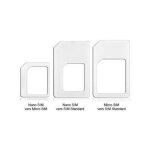 Lot adaptateurs carte sim change nano sim ou micro sim en sim ou micro sim blanc yonis - neuf Lot adaptateurs carte sim change nano sim ou micro sim en sim ou micro sim blanc yonis - neuf