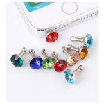 Lot x5 cache prise jack diamant pour smartphone tablette anti - poussiere 3. 5 bijou bouchon universel ...