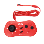 Manette mvs mini compatible neo geo mini - snk (rouge) - neuf