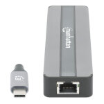 Manhattan 153928 station d'accueil avec fil usb 3. 2 gen 1 (3. 1 gen 1) type - c noir, argent - neuf Manhattan 153928 station d'accueil avec fil usb 3. 2 gen 1 (3. 1 gen 1) type - c noir, argent - neuf