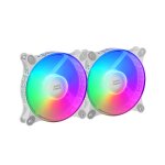Mars gaming mfduow systme de refroidissement d'ordinateur boitier pc ventilateur 12 cm blanc - neuf