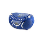 Metronic 477132 radio cd mp3 square - bleu - neuf