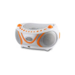 Metronic 477133 radio cd juicy - blanc et orange - neuf