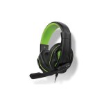 Micro casque circum aural gaming filaire pour xbox series x steelplay hp45 noir et vert - neuf