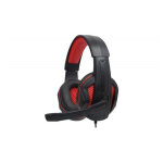 Micro casque gaming alpha omega players rapace c19 rouge - neuf