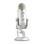 Microphone usb - blue yeti - pour enregistrement, streaming, gaming, podcast sur pc ou mac - argent - ...