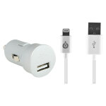 Mini chargeur allume - cigare blanc 1a connectique lightning - neuf Mini chargeur allume - cigare blanc 1a connectique lightning - neuf