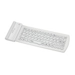 Mini clavier bluetooth en silicone, halterrego , blanc - neuf Mini clavier bluetooth en silicone, halterrego , blanc - neuf