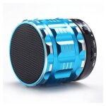 Mini enceinte bluetooth portable smartphone carte micro sd kit mains libres bleu yonis - neuf