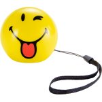 Mini enceinte sans fil jaune smiley clin d'oeil bigben - neuf