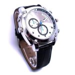 Montre camera espion 32go luxe noir full hd 1080p vision de nuit appareil photo yonis - neuf