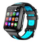 Montre connecte android gps 4g 1. 54 smartwatch 1 + 8go bluetooth wifi noir bleu yonis - neuf