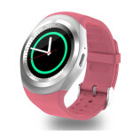 Montre connecte android ios bracelet sport nano sim podomtre sommeil rose yonis - neuf