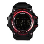 Montre connect�e bluetooth bracelet sport cadran �cran lcd ip67 50 m rouge yonis - neuf