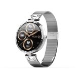 Montre connecte bluetooth multifonctions, argent - neuf