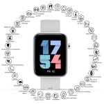 Montre connect�e bluetooth multifonctions, gris - neuf