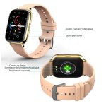 Montre connecte bluetooth multifonctions, or - neuf