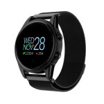 Montre connecte bracelet connect iphone android smartwatch cardio noir yonis - neuf