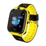 Montre connect�e enfant bouton sos t�l�phone positionnement lbs cam�ra jaune yonis - neuf