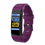 Montre connecte sport ios android rveil podomtre cardio bluetooth sms violet yonis - neuf