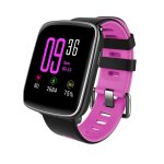 Montre connect�ee android ios �cran tactile bluetooth ip68 anti - perte rose yonis - neuf