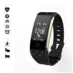 Montre gps bluetooth multi - fonctions compatible ios&android, noir - neuf