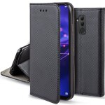 Moozy case flip cover pour huawei mate 20 lite, noir - �tui � rabat magn�tique intelligent avec porte ...