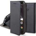 Moozy case flip cover pour huawei p8 lite 2017, noir - tui  rabat magntique intelligent avec porte ...