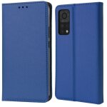 Moozy case flip cover pour xiaomi mi 10t 5g et mi 10t pro 5g, bleu fonc - tui  rabat magntique intelligent ...