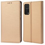 Moozy case flip cover pour xiaomi mi 10t 5g et mi 10t pro 5g, or - tui  rabat magntique intelligent ...