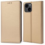 Moozy tui  rabat pour iphone 14, dor ? tui portefeuille  rabat magntique intelligent avec porte ...