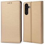 Moozy tui  rabat pour samsung a54 5g, or - tui  rabat avec porte - cartes et support, flip cover ...