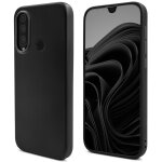 Moozy lifestyle. coque con�ue pour huawei p30 lite, noire ? coque en silicone liquide avec finition mate ...