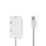 Nedis ccgp37465wt02 cble vido et adaptateur 0, 2 m mini displayport vga (d - sub) blanc - neuf