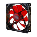 Nox coolfan 120 led boitier pc ventilateur 12 cm noir, rouge - neuf